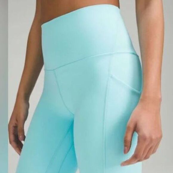 NWT lululemon Align HR Pant 28" Cyan Blue - Picture 2 of 3
